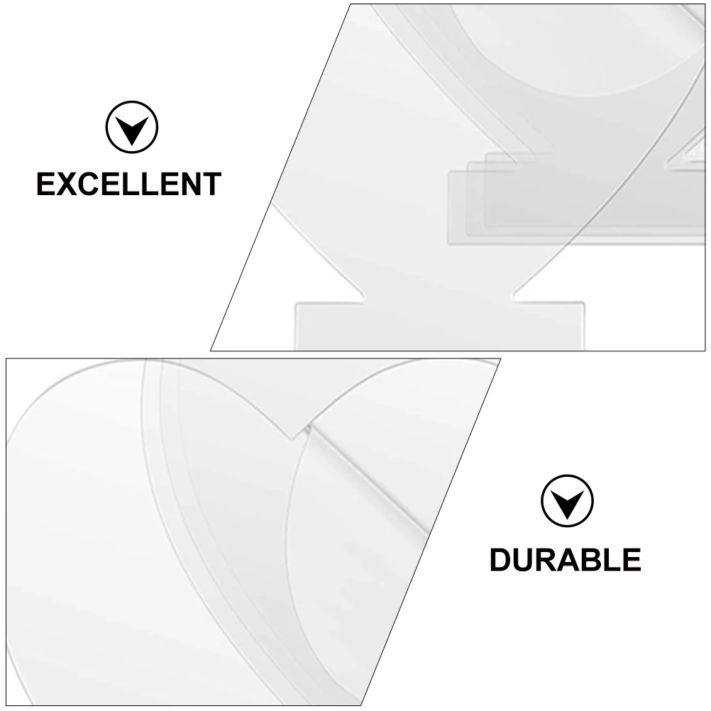 

5pcs Heart shape Acrylic Light Plate DIY Modeling Design Substrate Decorative LED Lamp Sheet Small Night Light Accessory