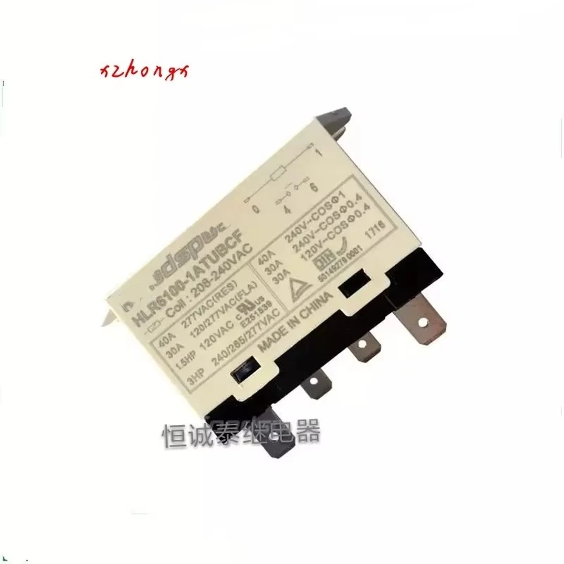 

HLR6100-1ATUBCF AC208 240 New Relay 40A Set of Normally Open 4 Plugs