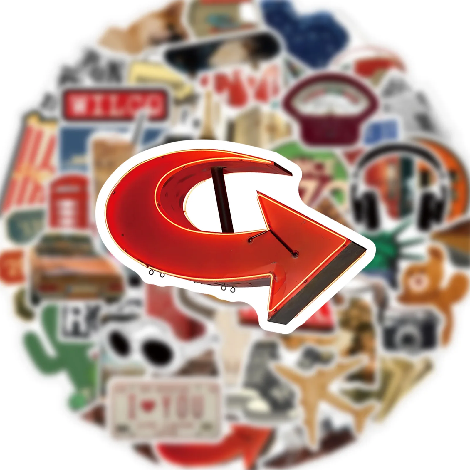 

10/50PCS Literature and Art Graffiti Stickers Retro for Phone Bottle Scrapbook Travel Bag DIY Aesthetic Decals Creative Gifts