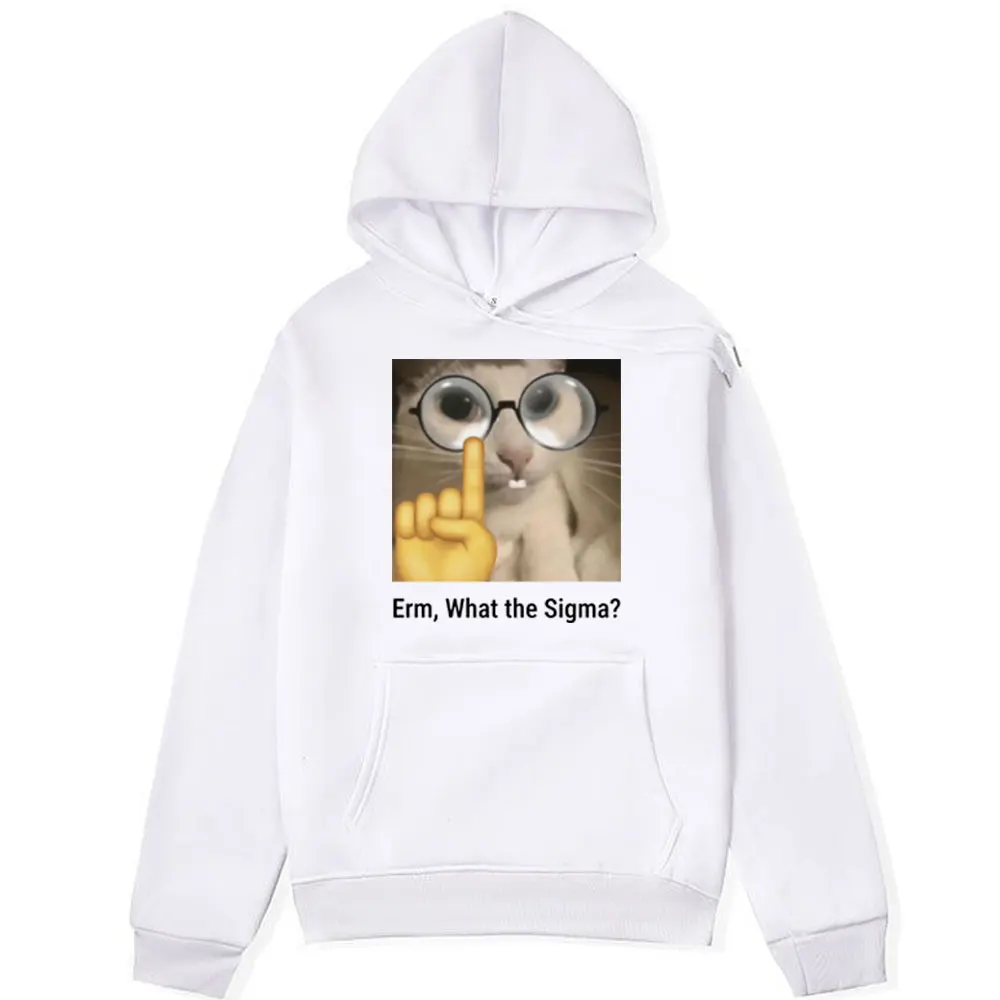 Funny Cat Hoodies Not Right Meow Graphic Print Hoodie Men Women Fashion Oversized Sweatshirts Male Winter Long-sleeved Pullover