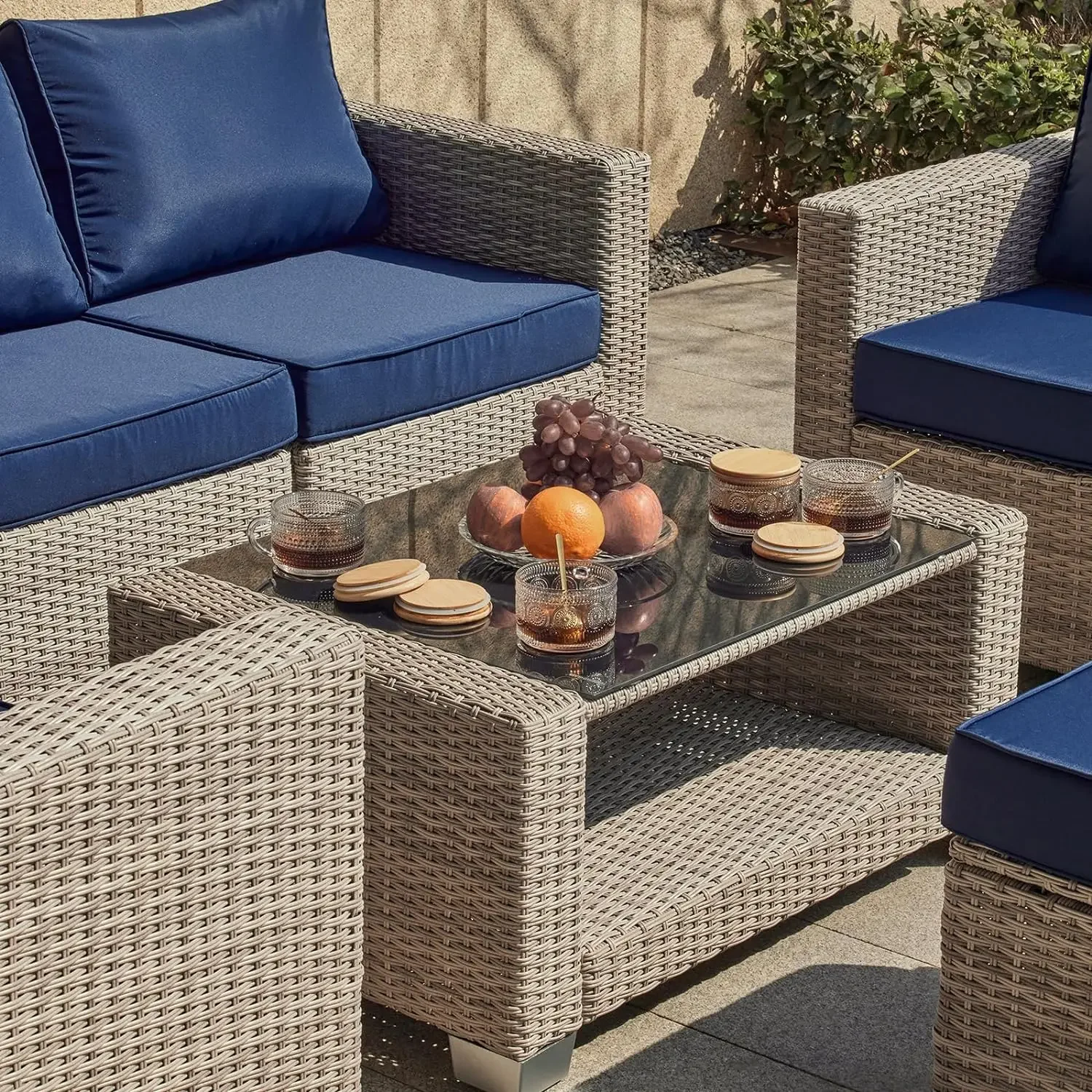 % un set di mobili da giardino - Outdoor Furniture Grey recensione e prezzo