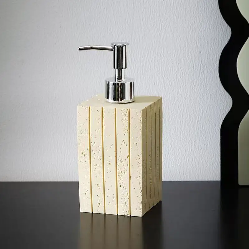 350ML Vertical Lotion Soap Bottle Wind Tunnel Stone Resin  Hand Lotion Bath Gel Conditioner Soap Bottle Bathroom Accessories