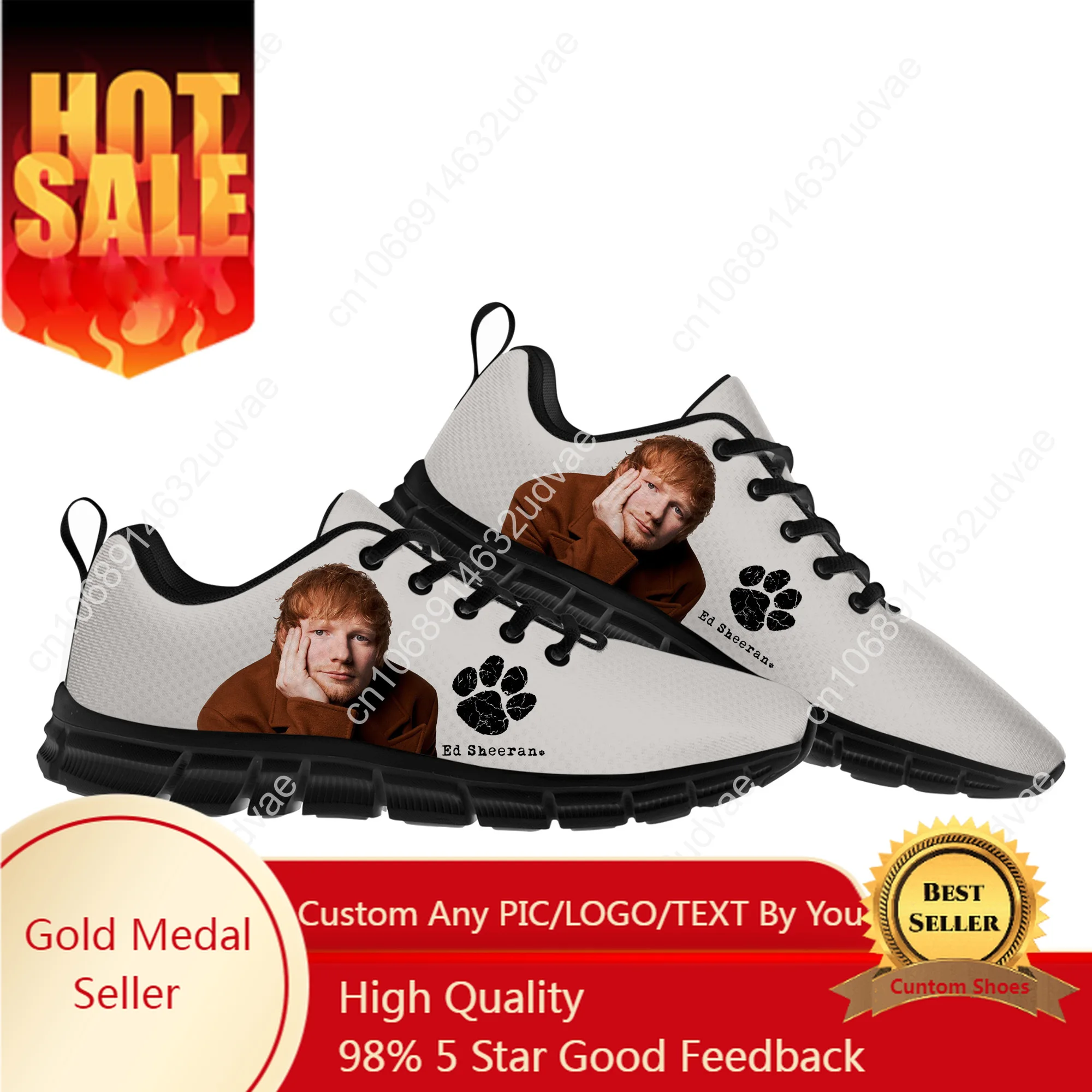 

Ed Sheeran Mens Womens Teenager Kids Children Customized Sneakers DIY Casual Tailor-Made Shoe High Quality Couple Sports Shoes