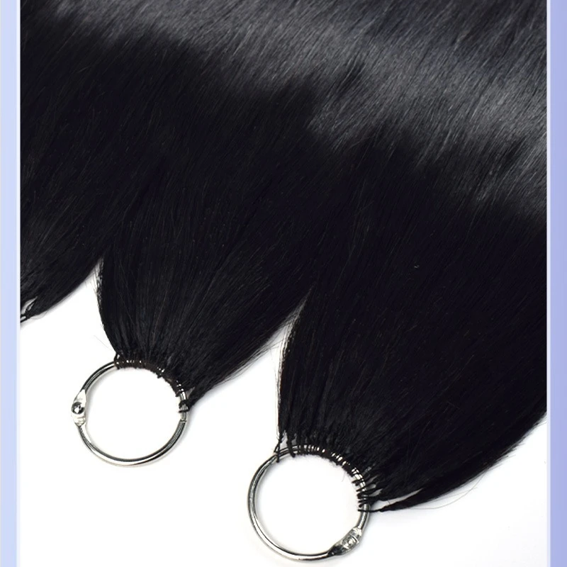 Estensioni dei capelli con piume vergini vietnamite da 18 "-28" Capelli umani 100% veri capelli naturali comodi e invisibili