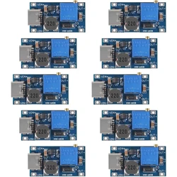 10pcs MT3608 Adjustable Step Up Module Voltage Regulator Micro USB Type-c Plug 2V-24V to 5V-28V 2A Step-Up DC-DC Boost Converter