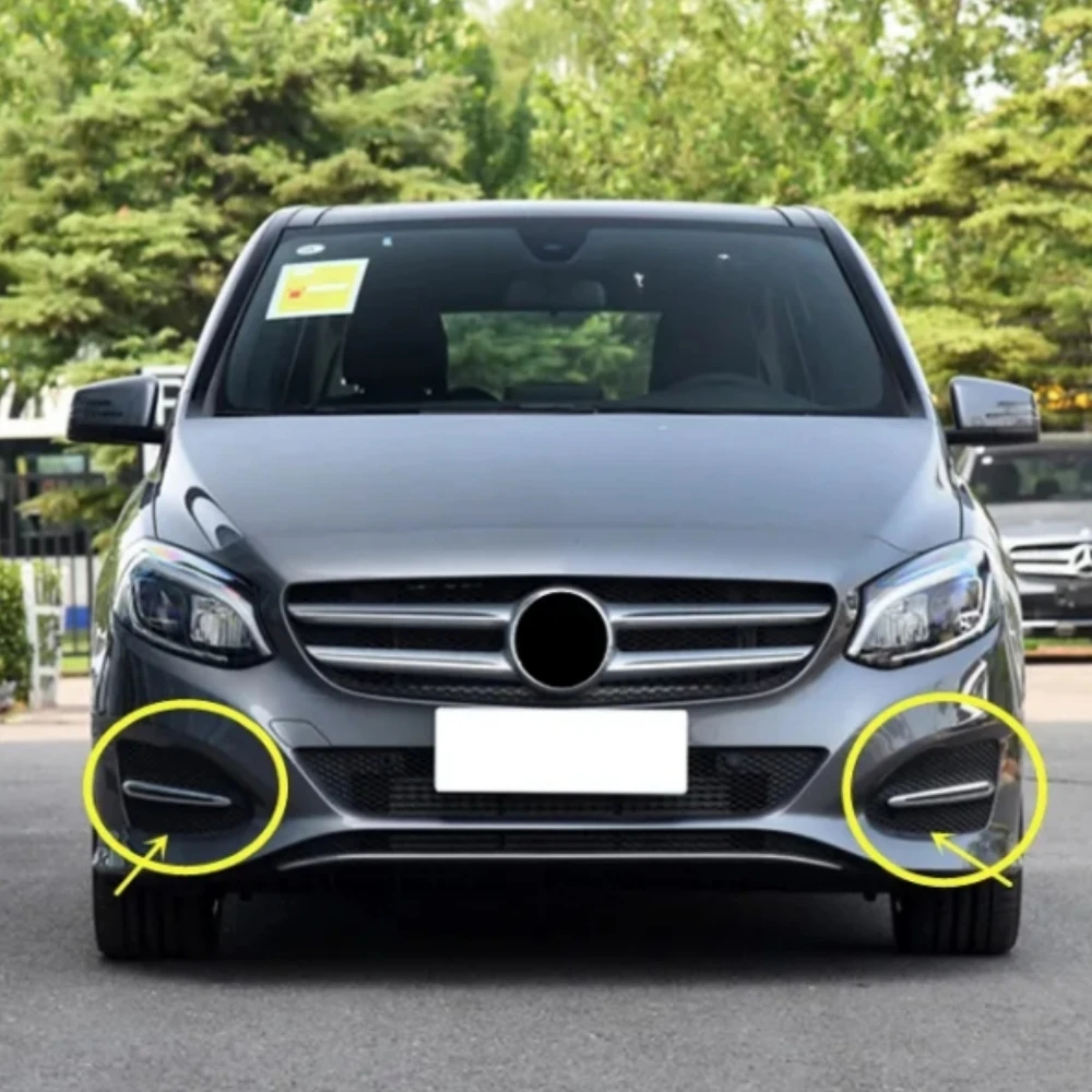 Front bumper fog lamp cover For Mercedes Benz B-Class W246 2015-2018