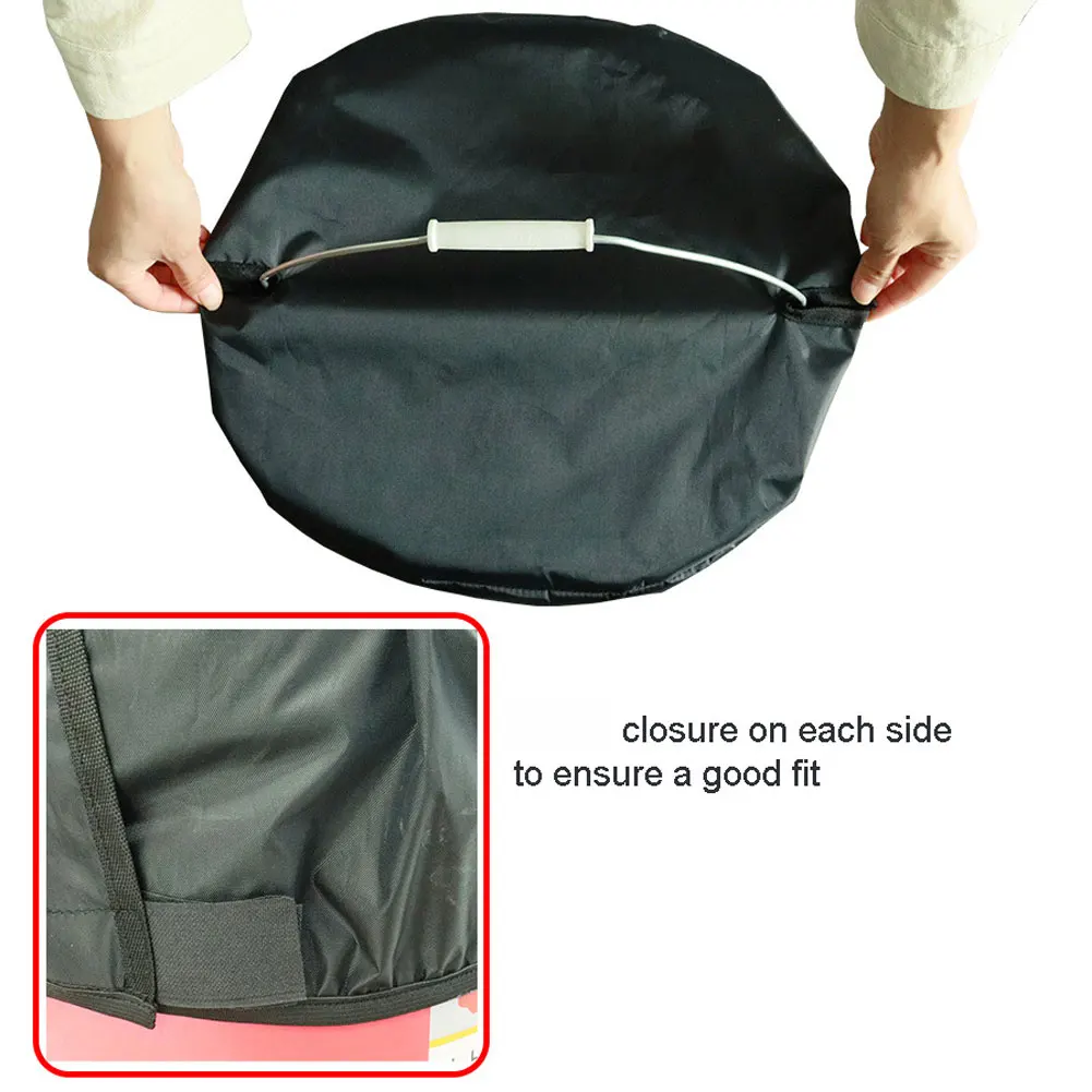 Double Sided Feed Bin Lid Equestrian Adjustable Bristles Feed Bin Lid Tape Closure On Each Side Outdoor Feeding