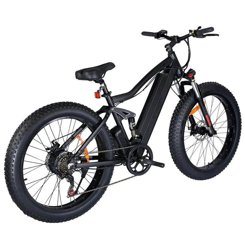 

750W 48V Electric Mountain Bike with 26x4.0 Inch Fat Tires, High Power All-Terrain E-Bike for Adults