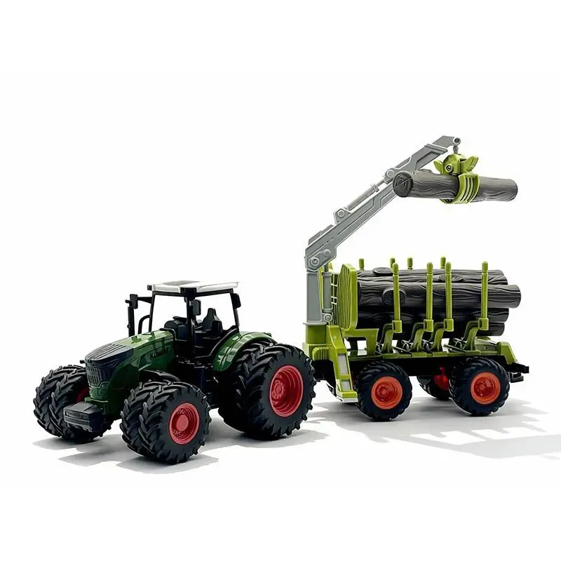 Realistic Tractor Toy Push and Go Farm Vehicle, Ideal Gift for Halloween, Christmas & Birthday