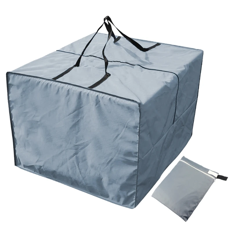 Borsa portaoggetti per cuscino quadrato Mobili da giardino per esterno per cuscino per sedile Trasporto per custodia Copertura