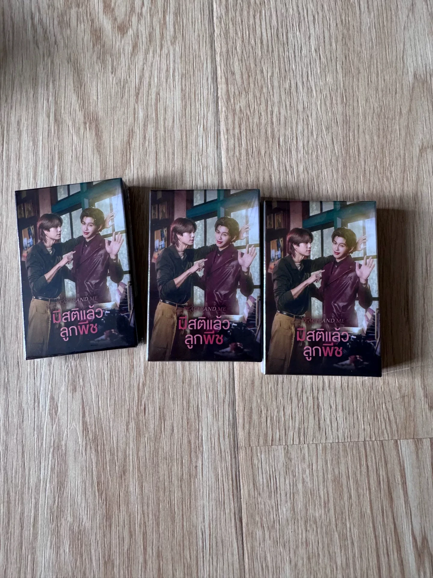 Official Gmmtv Thai Star Pondphuwin Pond Phuwin Peach And Me Pam Collectible Card SetDvd Box Set