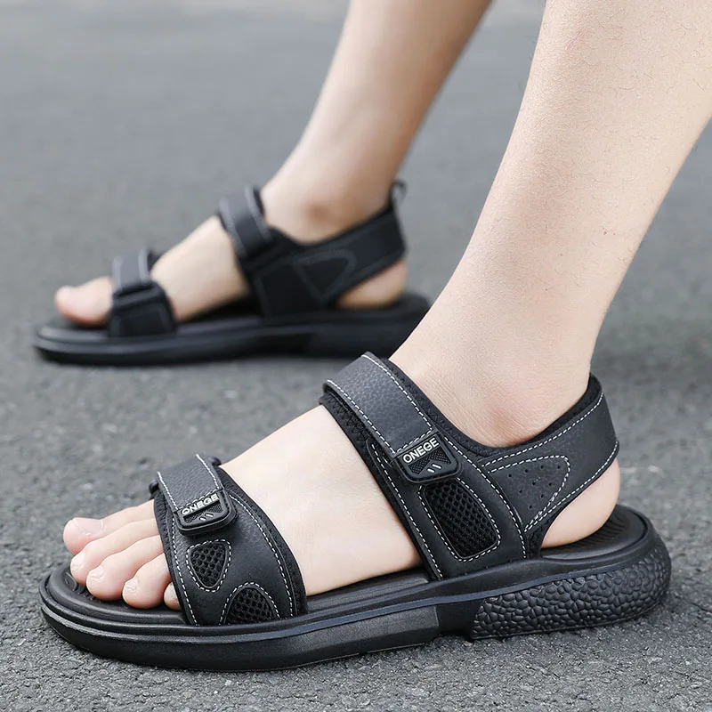 

ELUVA 2025 Men's Comfortable Summer Sandals Non Slip Lightweight Outdoor Sandals Breathable Beach Garden Shoes for Men Durable