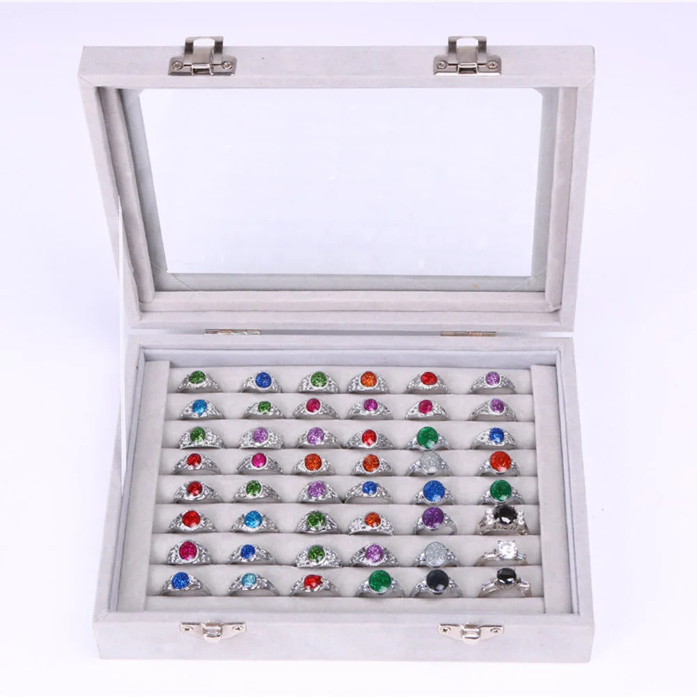 

20 см 15 см 4,5 см шкатулка для драгоценностей для колец, сережек, органайзер для хранения, держатель с крышкой, женский футляр для ювелирных изделий, идея подарка, декоративный дисплей