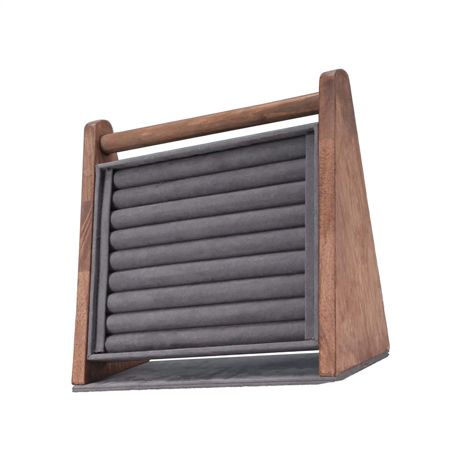 

Rings Display Stand Tray Wood Rings Showcase Tray for Rings Earrings Retail