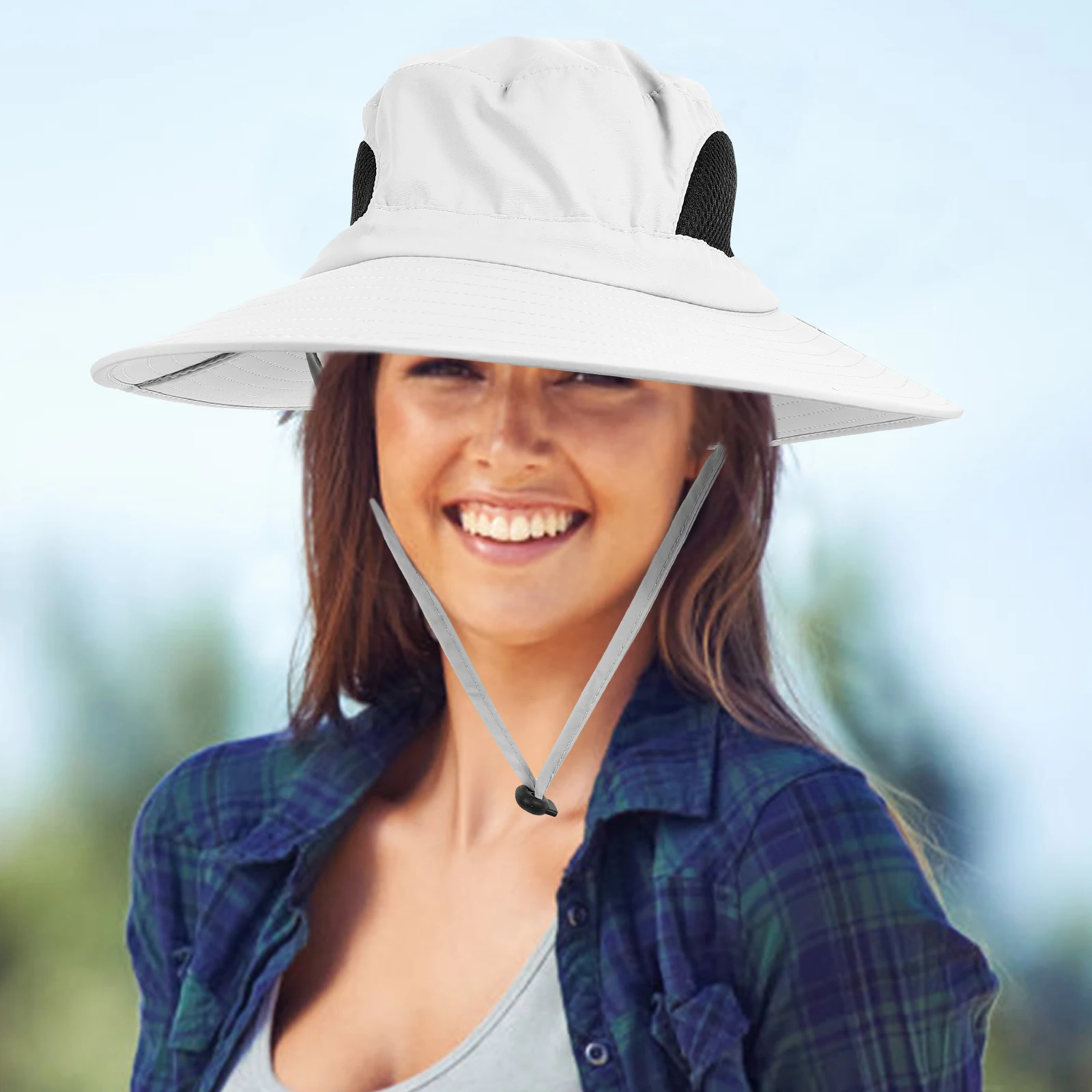 

Collapsible Sun Hat Lightweight Nylon Fishing Hiking Water Proof Portable Fisherman Cap Hats for Outdoor Gardening Beach