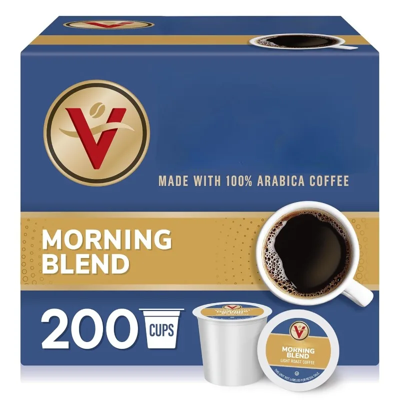 Morning Blend, Light Roast, 200 Count, Single Serve Coffee Pods for Keurig K-Cup Brewers