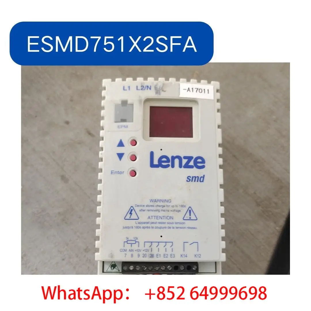

ESMD751X2SFA second-hand Frequency converter 0.75KW/220V tested ok