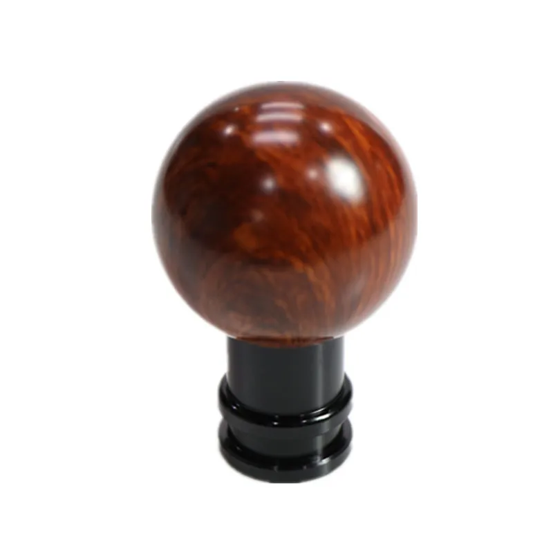 Metal shift knob peach wood color car aluminum alloy shift lever shift lever handle head suitable for universal