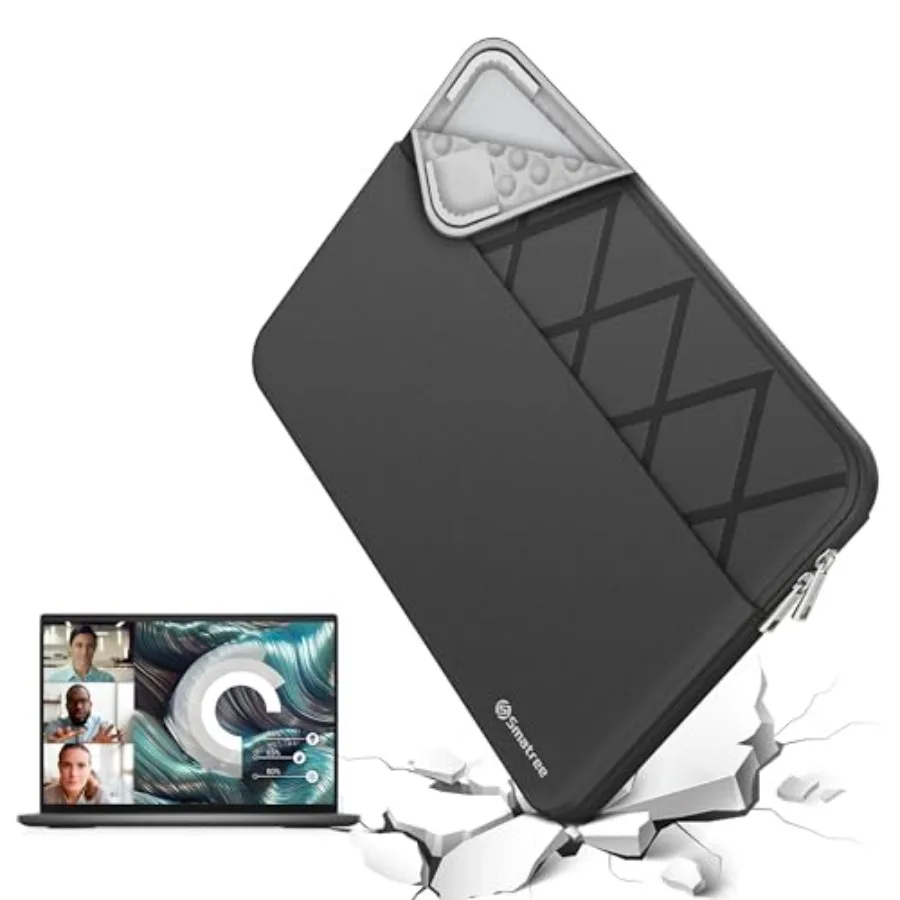 Laptop Sleeve for 15.6 inch DELL 15 DC15250/DC15255 for 15.6 inch DELL Latitude 5550/5540/5530 Laptop Computer Case with Access