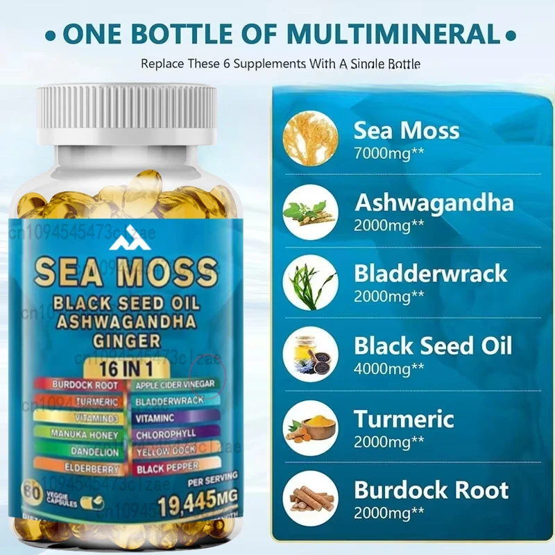 

Seaweed Capsules, Multiple Vitamins, Black Seed Oil, South African Drunk Eggplant, Turmeric, Bladder, Burdock, Black Pepper