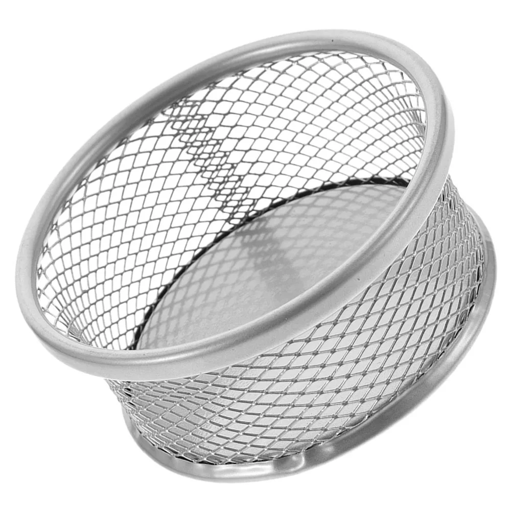 

Desktop Paperclip Holder Metal Mesh Sturdy Stackable Organizer Storage Basket Office Supplies Paper Clip Storage Holder