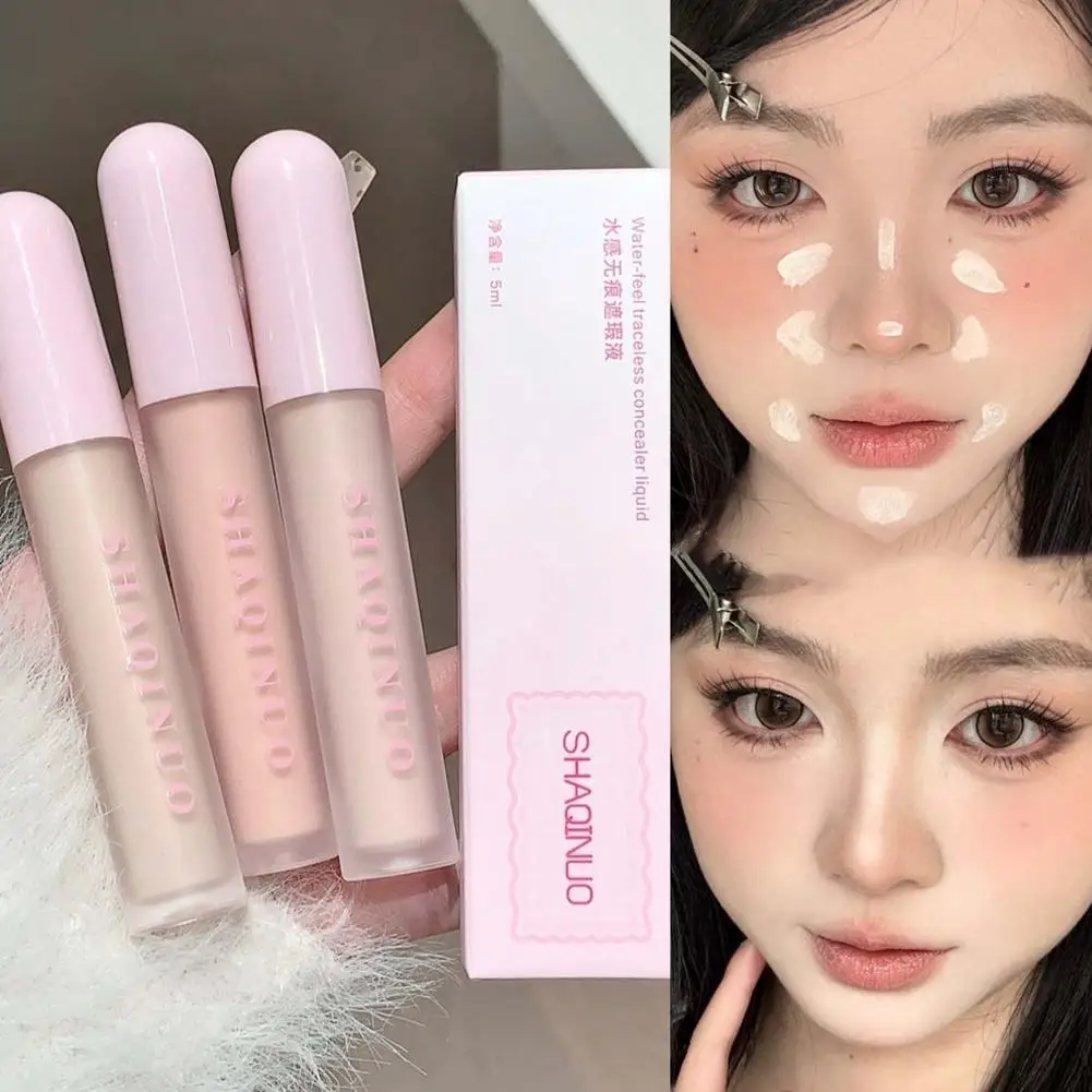 Base líquida de 3 colores, crema correctora, cubiertas completas, control de aceite, corrector de ojos iluminador, líquido resistente al agua W5L6