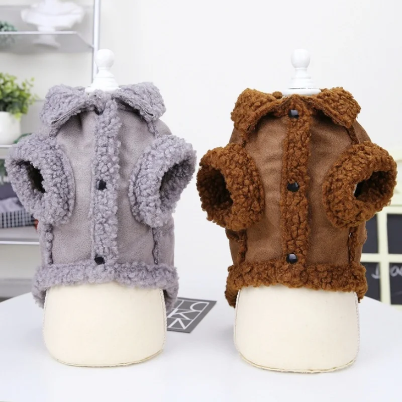 Winter Dog Clothes Pet Dog Jacket Coat Warm Soft Puppy Down Jacket Cute Solid Cat Vest Coat Pet Costume Chihuahua Yorkie Clothes