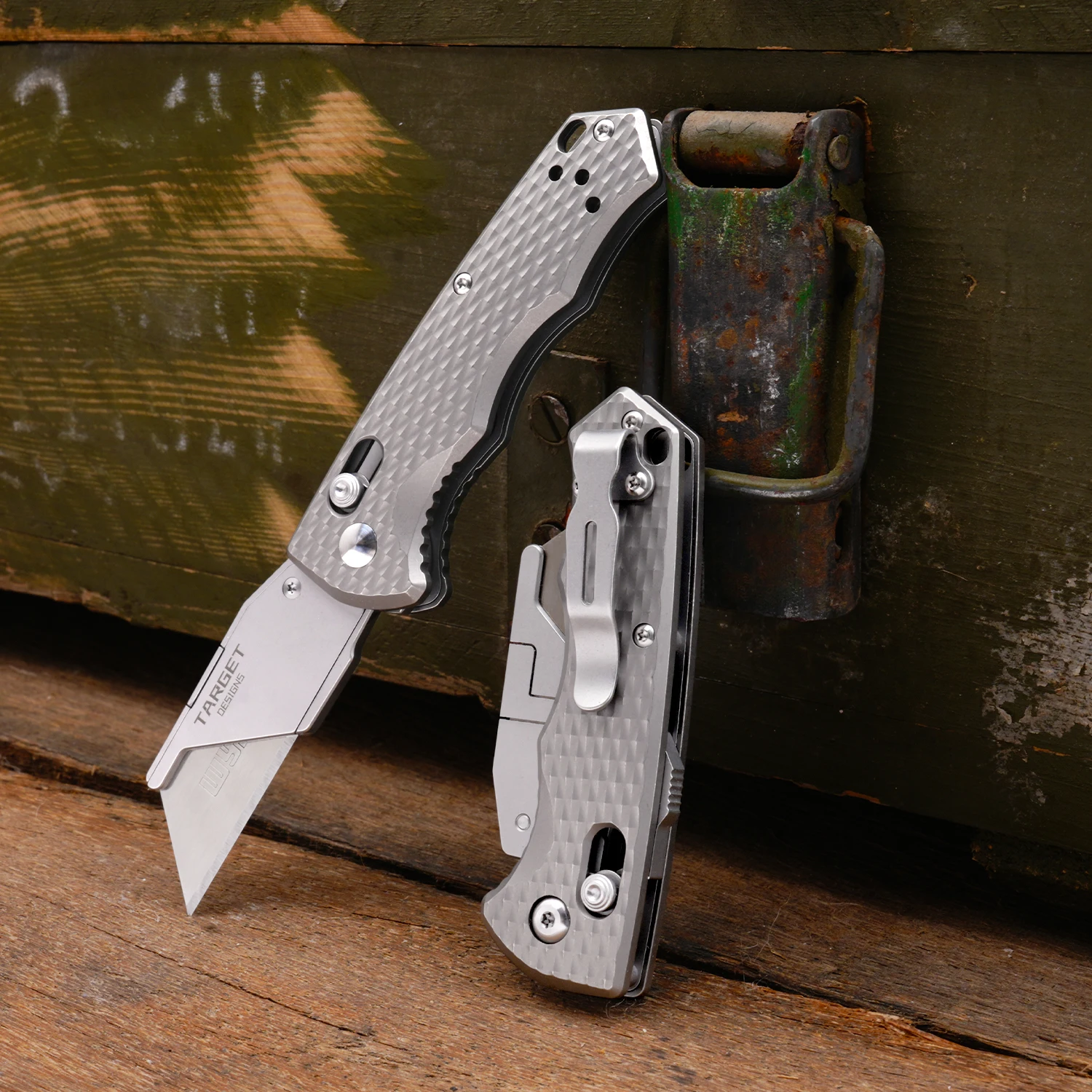 

Titanium EDC knife, multifunctional pocket tool, office paper cutting tool