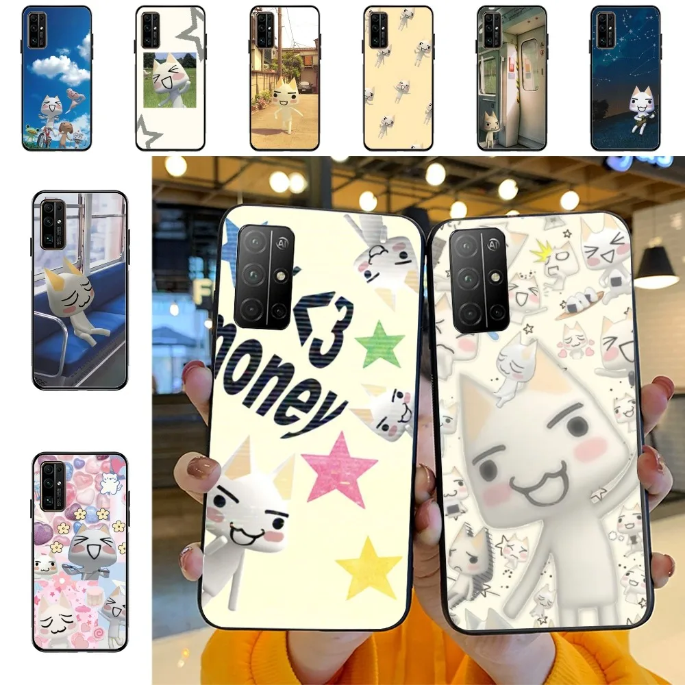 INS Cute Toro Inoue Cat  Phone Case For Huawei Honor 10 lite 9 20 7A 9X 30 50 60 70 pro plus Soft Silicone Cover