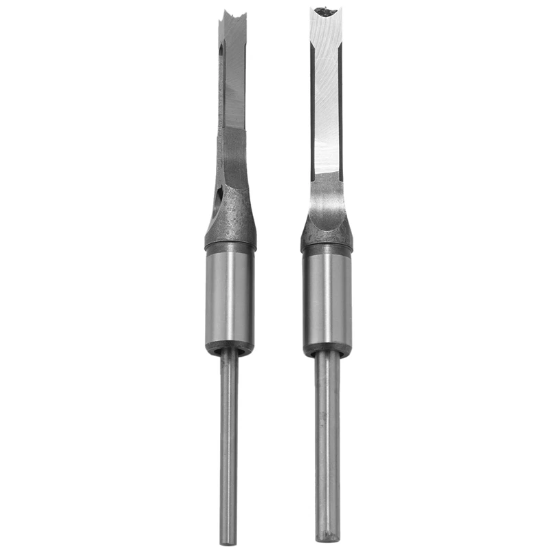 

2Pcs Wood Drill Bits Square Hole Drill Bits Woodworking Mortising Chisel Countersink Bit Kits Tools (3/8 Inch 1/2 Inch)