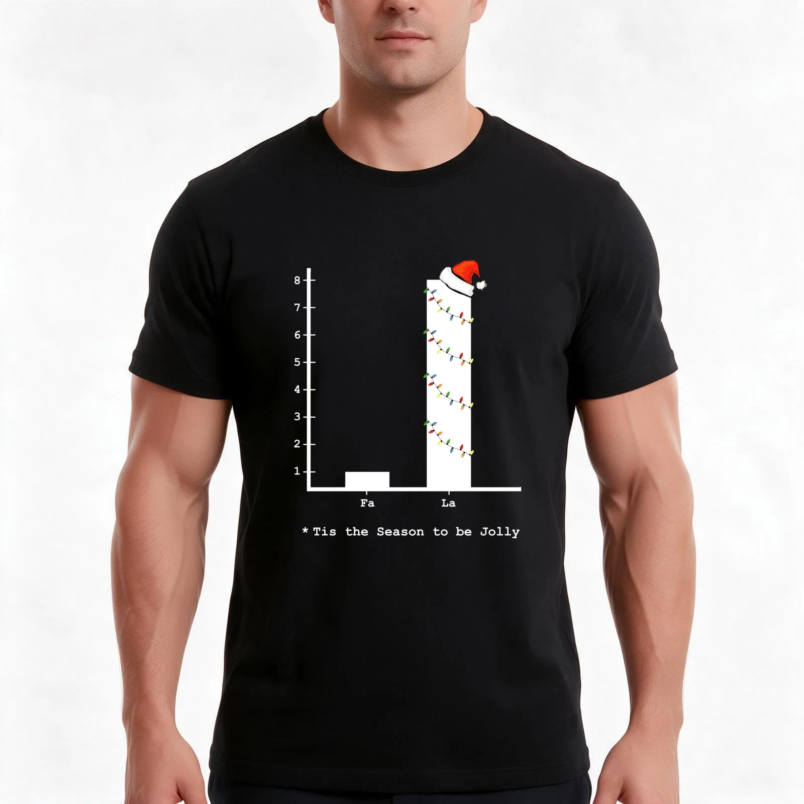 Christmas Carol Math Bar Graph T-Shirt, Summer Casual Cotton Tee, Oversized Streetwear Tops, Vintage Graphic Print, 100% Cotton