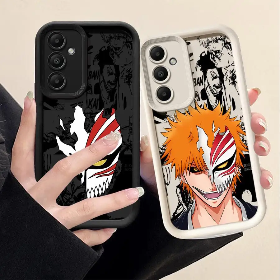 Anime Bleach Ichigo Phone Case for Samsung Galaxy A52s A54 A53 A71 A55 A52 A72 5G A73 A35 A25 A15 A51 Soft Cover