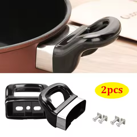 2pcs Kitchen Heat-Resistant Side Handles for Easy Replacement on Steam Pots - Ideal for Single or Double Screw Replacement