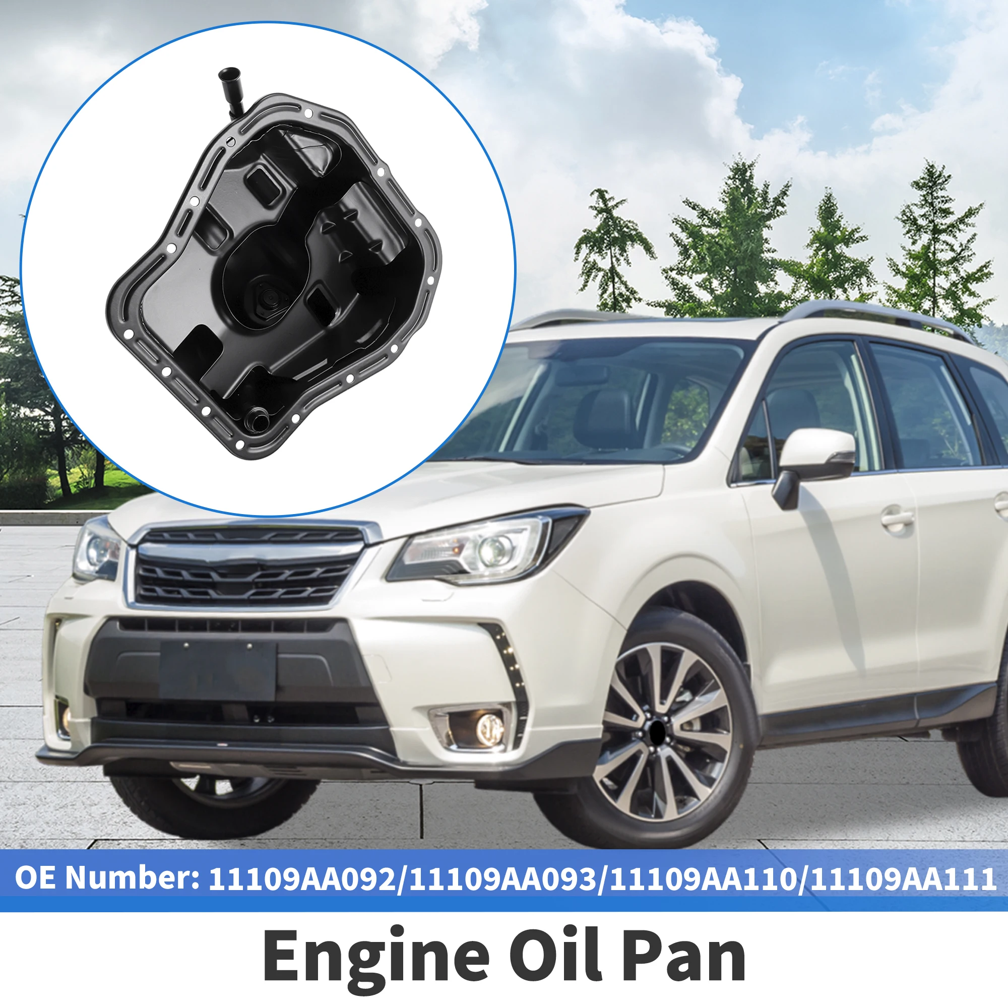 

UXCELL 1 Pc No.11109AA093 Engine Oil Pan for Subaru Legacy 1995-2005 for Subaru Impreza 1993-2005 for Subaru Baja 2003-2006