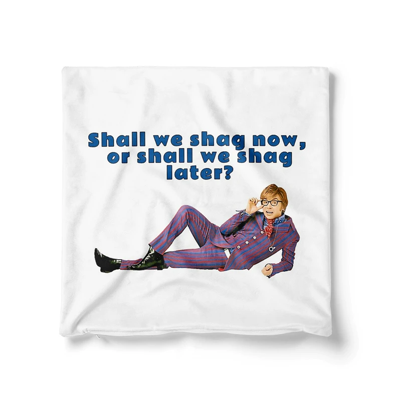 Gaslight Gatekeep Girlboss Shall We Shag Now or Shall We Shag Later Throw Pillow Covers Cushion Cases Pillowcases 45cm x 45cm