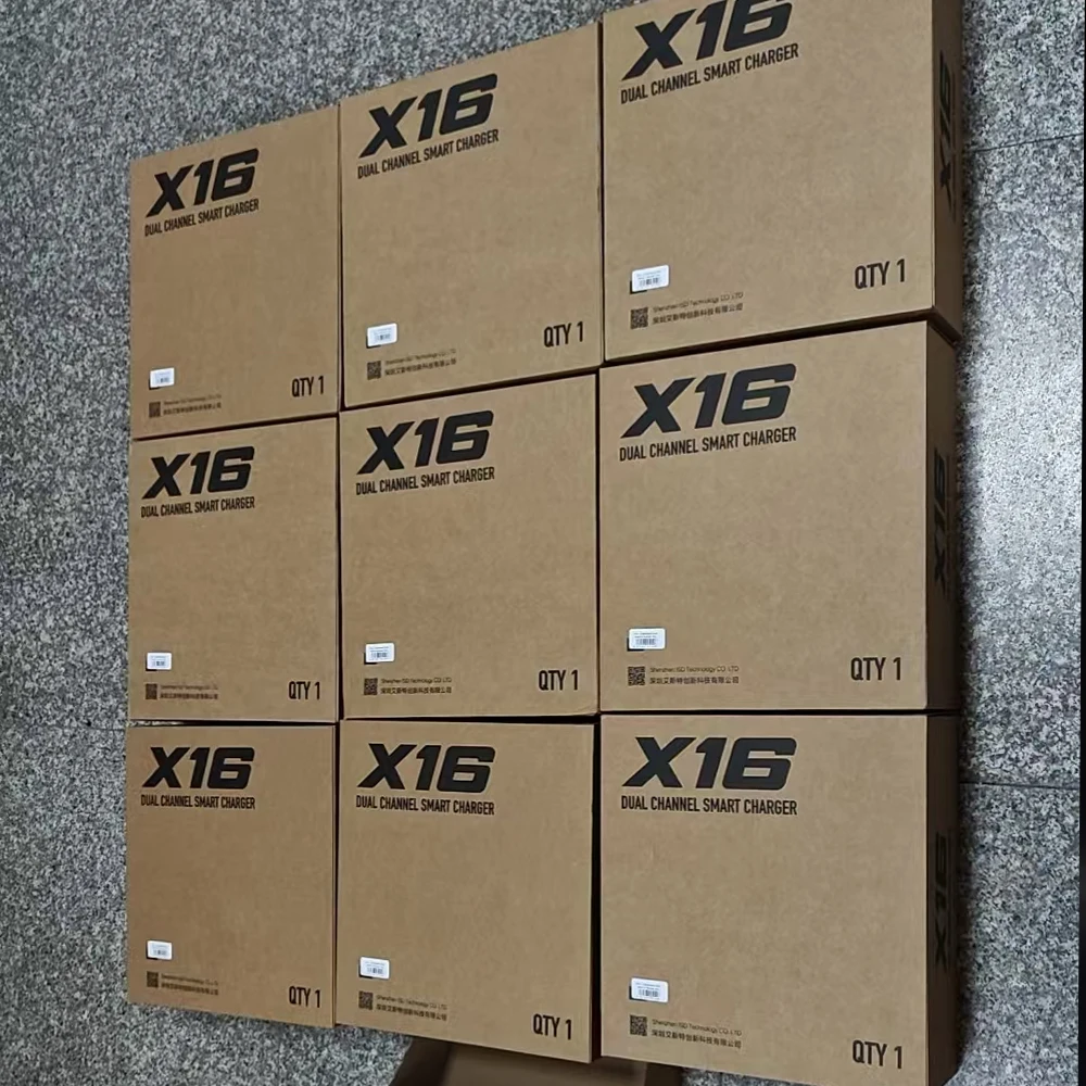 

ISDT X16 dual channel high-power lithium battery balanced charger 1100Wx2 2-16S 20A