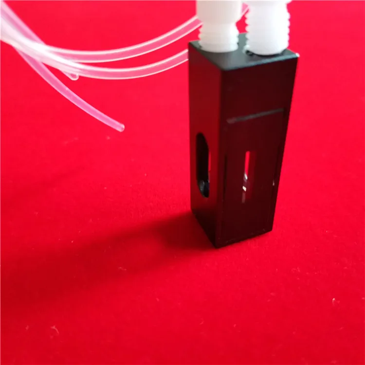 UV ultraviolet transmittance Other Lab Supplies Flow Through Quartz Cuvette For Analyzer