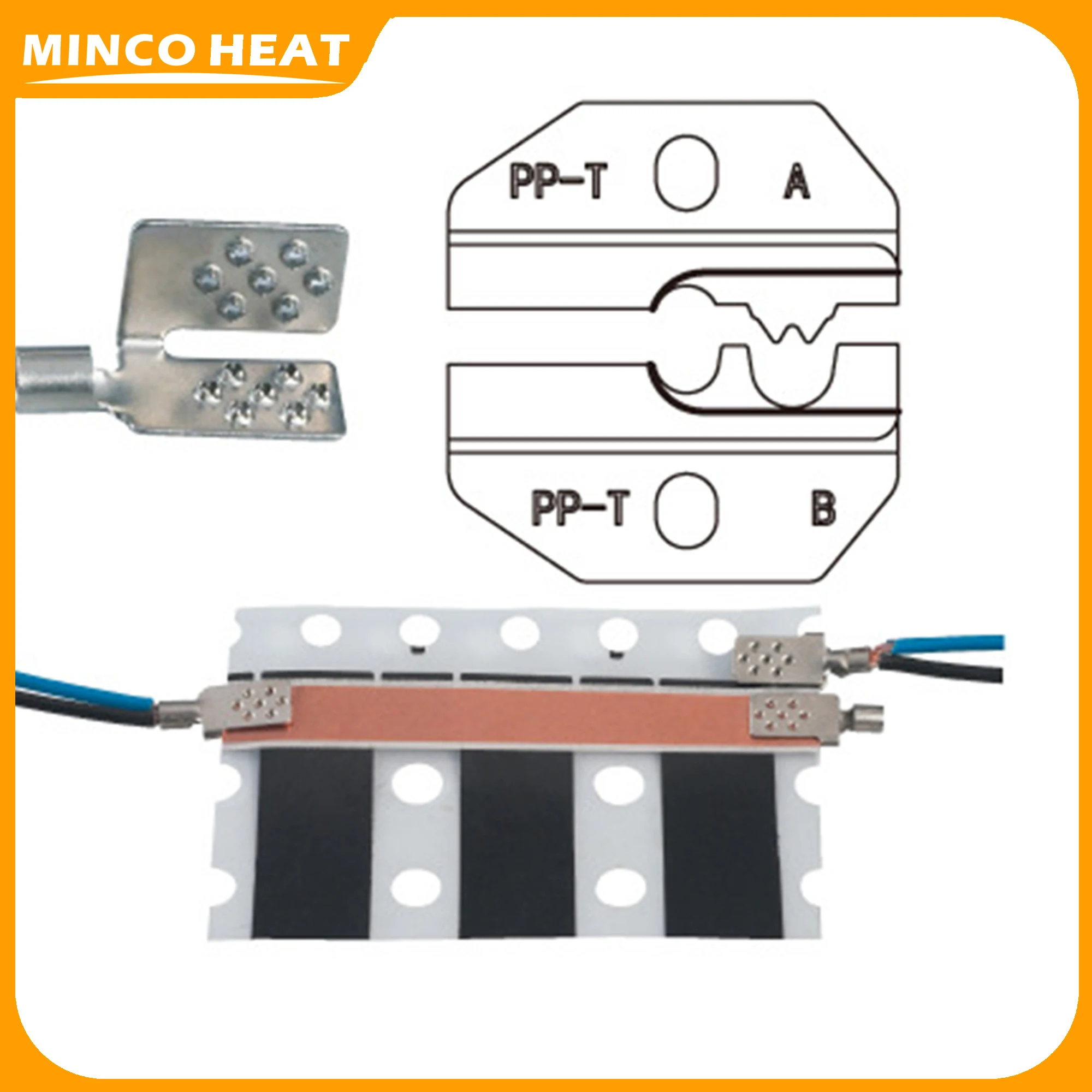 Minco 열 고품질 HS-11 전기 적외선 언더 플로어 히팅 필름 터미널 압착 플라이어