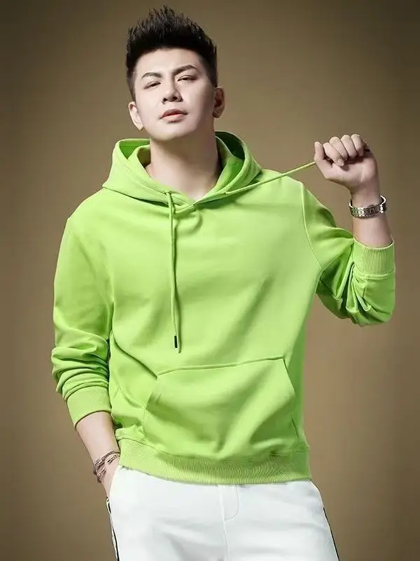 

Мужская толстовка свободного кроя с капюшоном, весна-осень 2026, новый тренд, повседневная модная толстовка, теплая, с длинным рукавом, уличный стиль