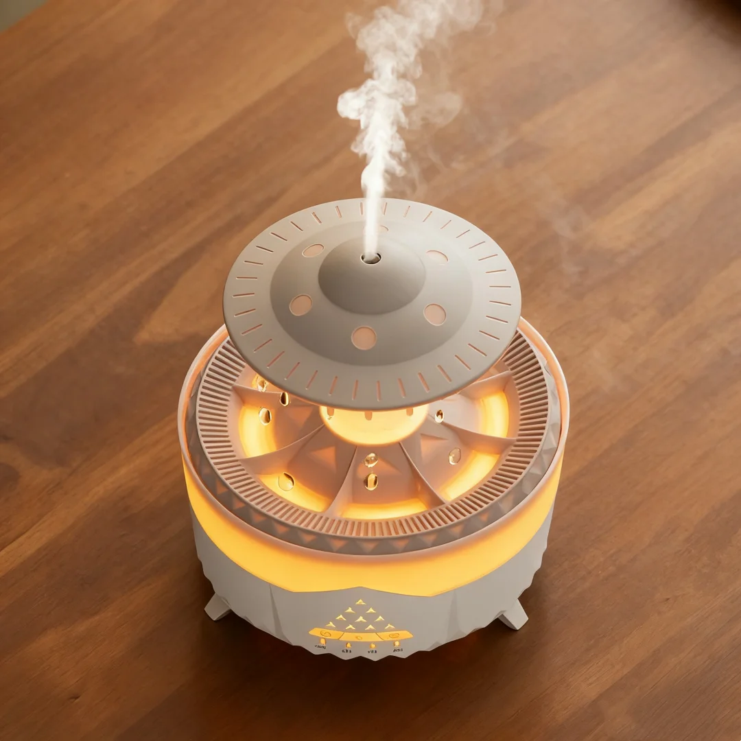 Soothing Cloud Rain Aroma Diffuser Night Light Humidifier Raindrop Aroma Diffuser Atomizer Humidifier Colorful Light Best Gift
