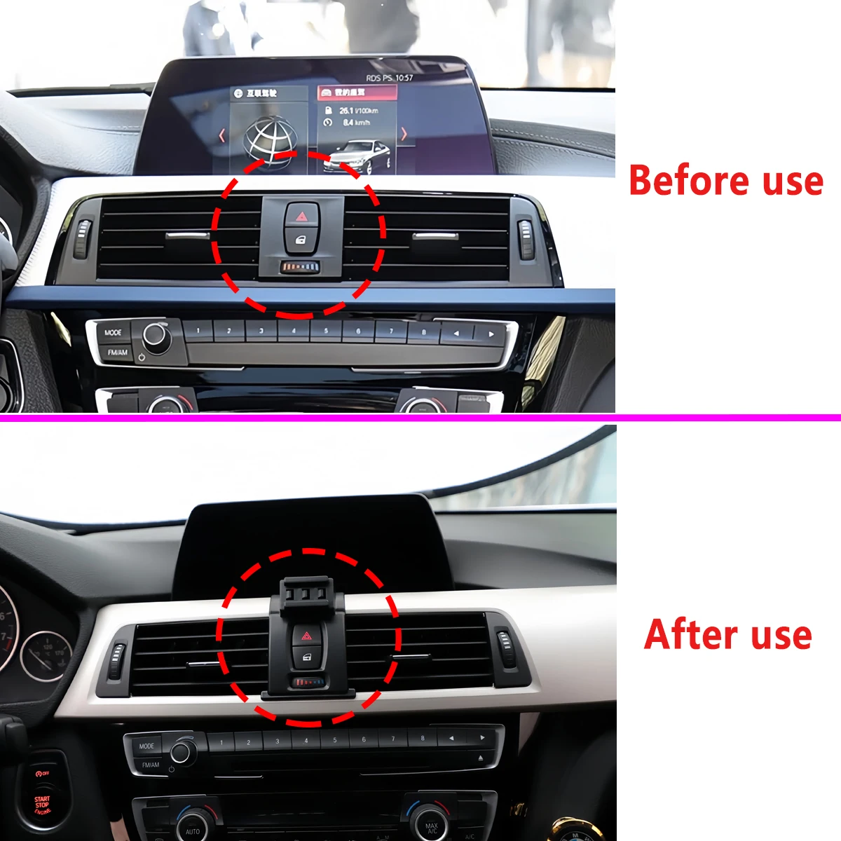 For BMW 3 Series F30 F31 2013 2014-2018 Special Car Phone Holder Base Wireless Charger Fixed Magnetic Mount Car For MagSafe Base