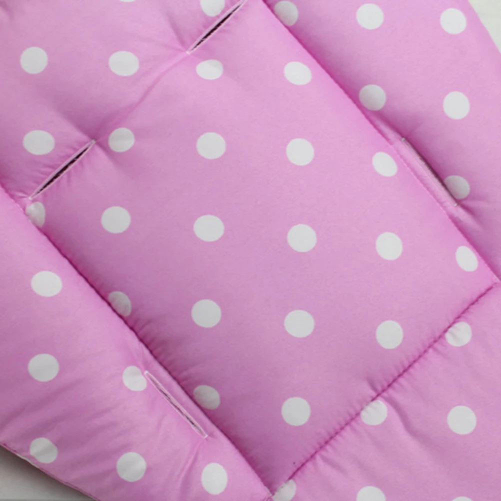 

Universal Waterproof Baby Stroller Cushion Pad Soft Thick Washable Double Sided Liner For Pram Car Seat Chair Pink