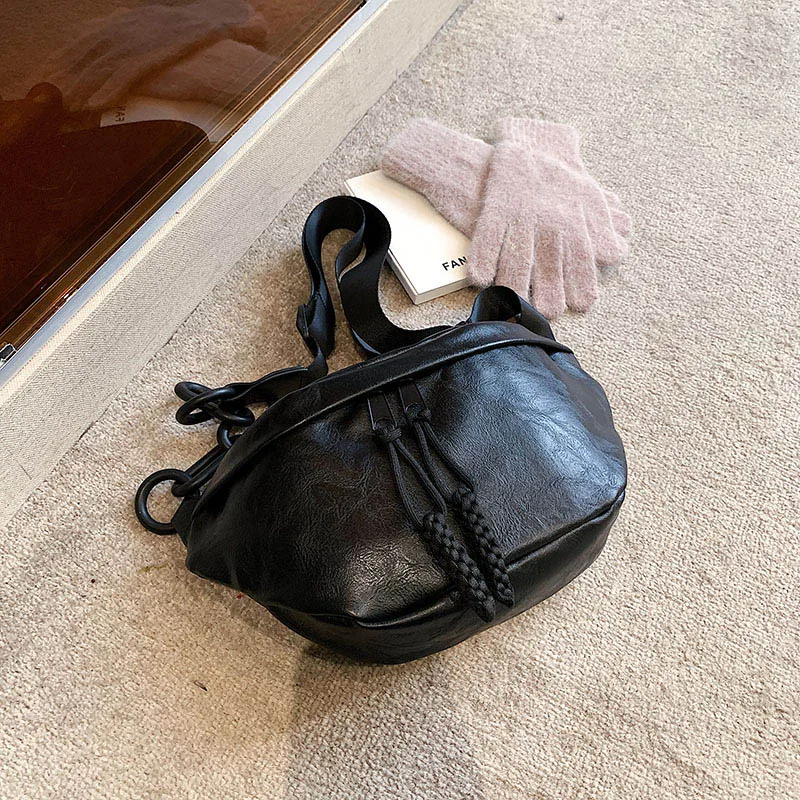 Modische Weiche PU-Leder Hüfttasche Damen Bauchtasche Hochwertige Schultergurt-Geldbörse Modische Designer Crossbody Brusttaschen