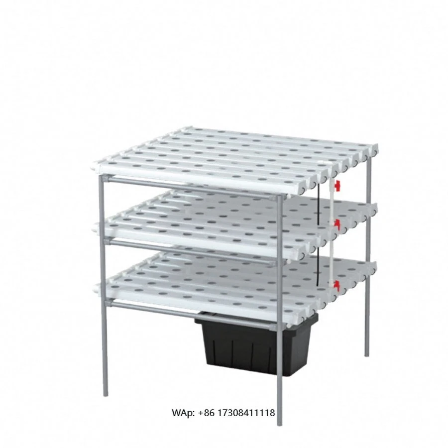 Commercial Vertical Aluminum Alloy & PVC-U Hydroponic System NFT Greenhouse Vegetable Strawberry Planting Solutions