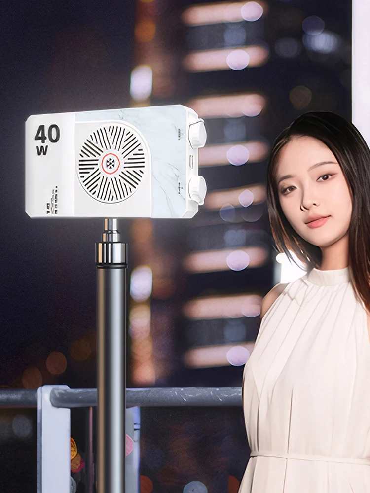 Lumière de caméra LED 40W 2800K-9000K, lumière de remplissage portative RGB, panneau lumineux Portable 4400mAh, lumière vidéo Rechargeable pour la photographie