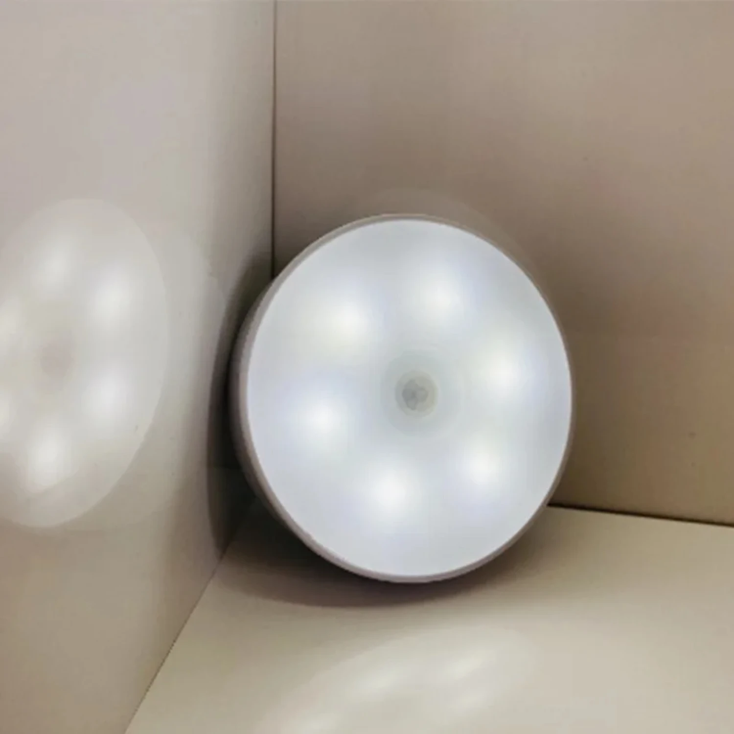 Adjustable Rechargeable Body Sensor Night Light with Enhanced Brightness for Cabinets and Closets