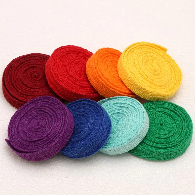 1Cm herringbone cloth with cotton colored webbing hemming cotton strip strap piping march handmade DIY accessories clothing