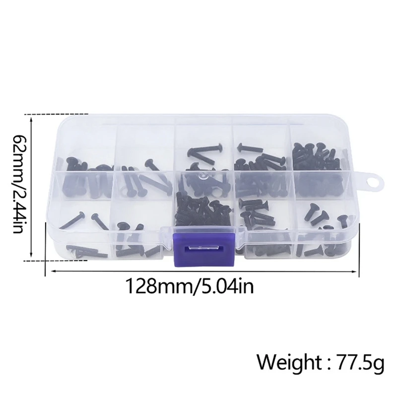 금속 육각 나사 세트, 1/14 1/16 MJX H14BM 14209 14210 H16 16207 16208 16209 16210 RC 자동차 부품