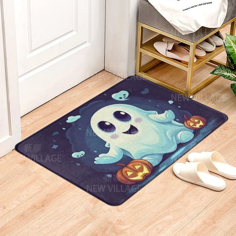 House entrance carpet Home door mat Living Room Bath Foot bathroom non-slip water absorption rugs bath Halloween Autumn Pumpkin