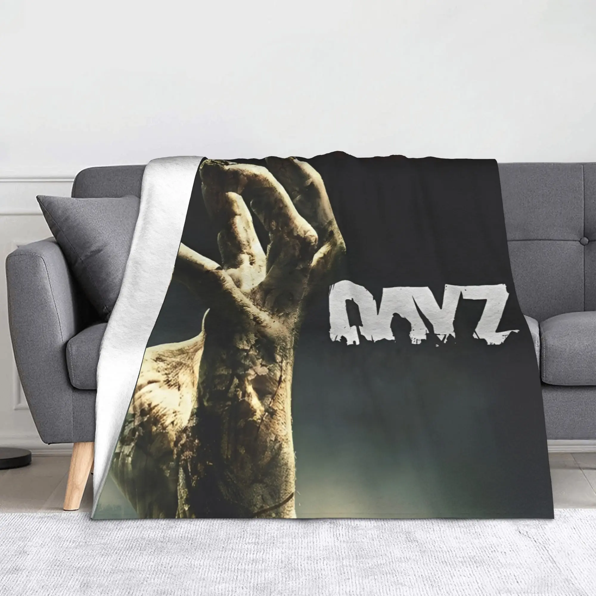DayZ Shotting Game Blankets Flannel Zombie Attack Soft Throw Blankets for Car Quilt Multi-function